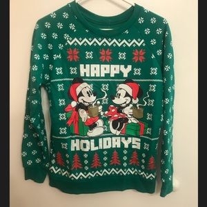 Disney Happy Holidays Mickey/Minnie S sweatshirt